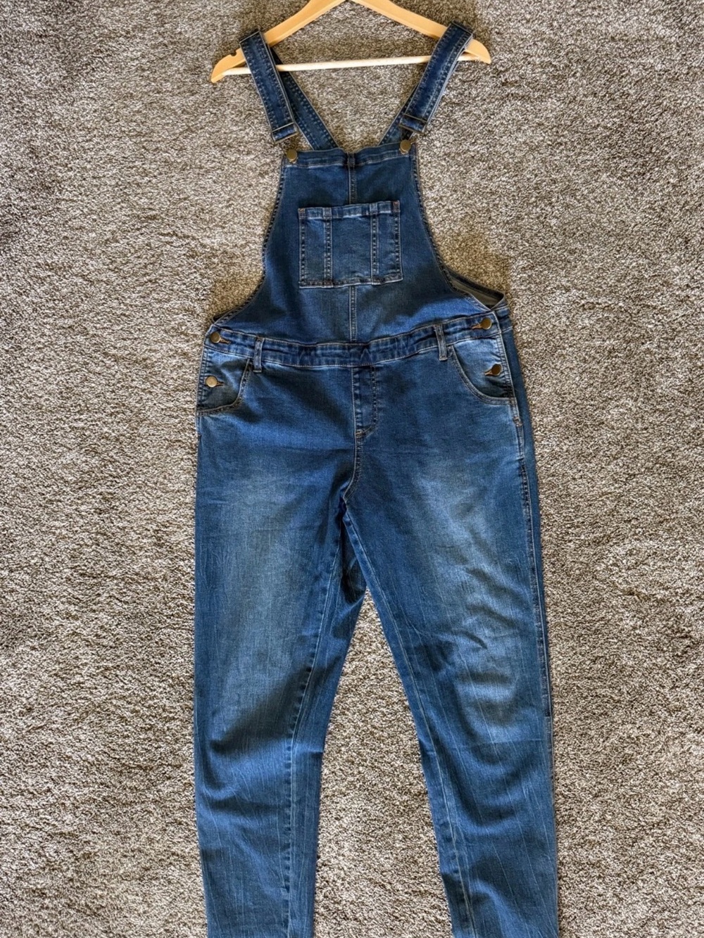 Ripe Maternity sz M - Dark Blue Denim Overalls